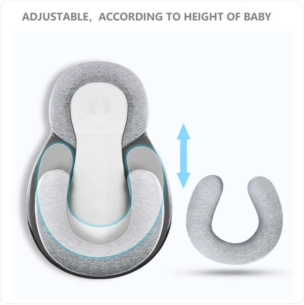 Almohada inclinada para bebé de espuma viscoelástica